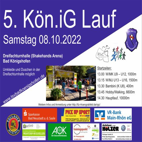 Read more about the article 5. Kön.iG Lauf des TSV Bad Königshofen zum Abschluss des Rhön-Grabfeld-Cups
